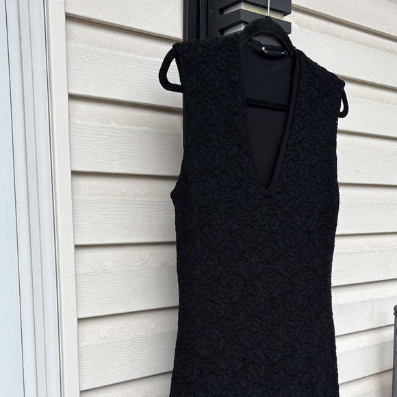 FUZZI Italy Ladies black Roses Floral Midi Dress-S-Wedding-Holidays-Gorgeous! - Picture 5 of 16